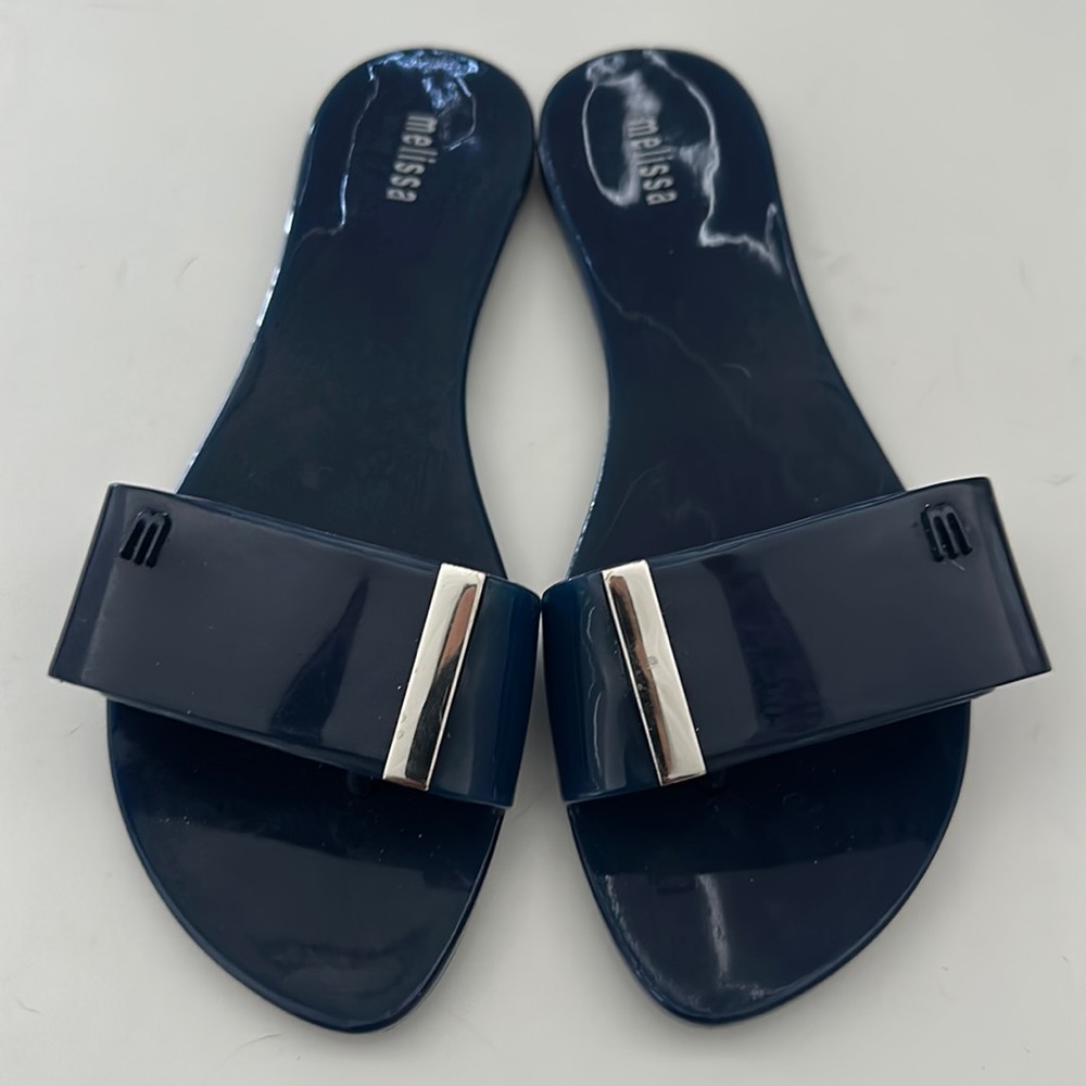 Melissa Navy Blue Lovely Slip-On Sandal Slide